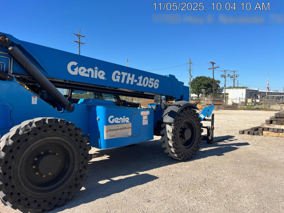 2019 Genie GTH-1056 Genie GTH-1056 w/CAB, Solid Tires, Work Lights, 60" carriage/forks, cab mesh, beacon