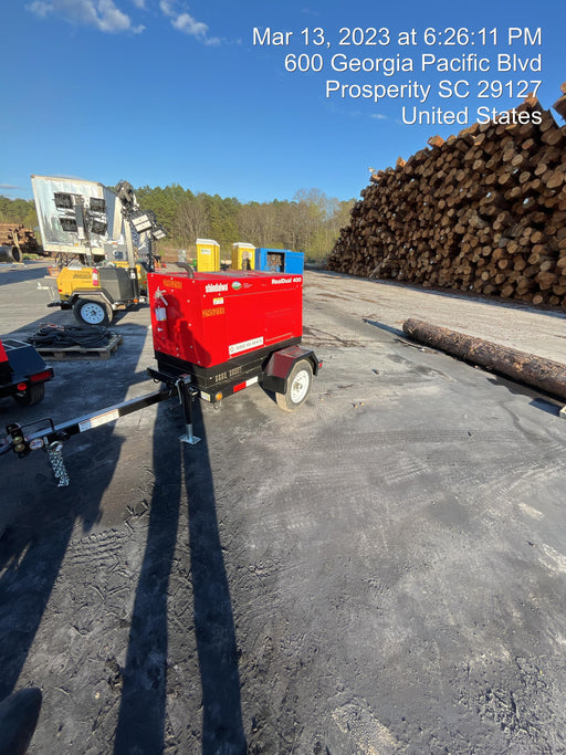 2023 Shindaiwa DGW400MDL Kubota D902 Engine, 23 HP, Dual Op Welder, Wire, Arc, Droop Stick, Tig, and CC Stick Functionality, Simulphase, 3 Phase and 1 Phase Gen Output, Single Axle NB Trlr, Slr Trckl Chrg 12V 12W, Fire Ext