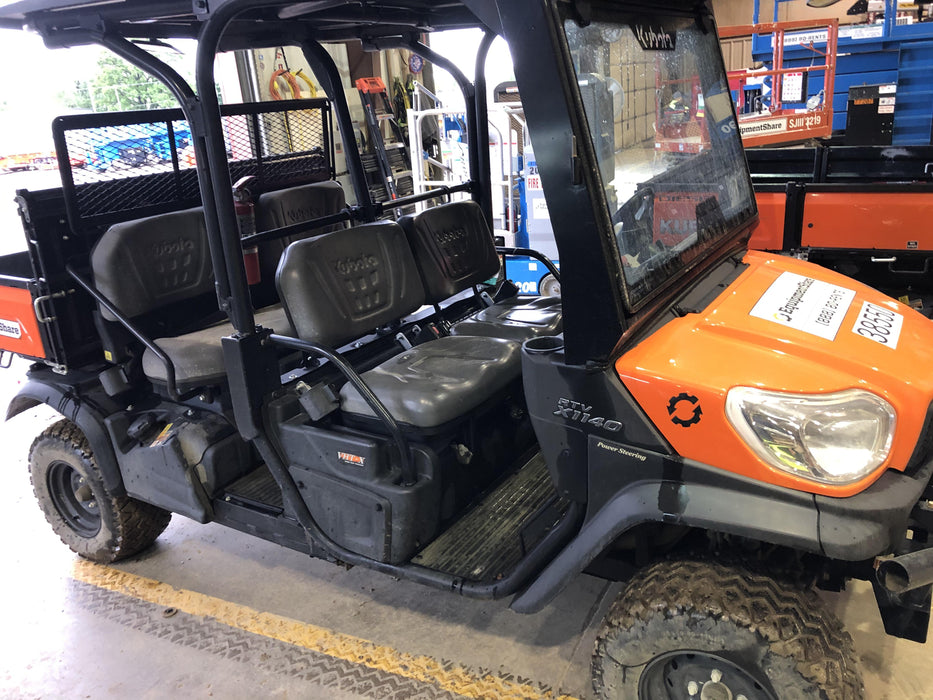2019 Kubota RTV-X1140W-H 4wd Utility Cart, LED Strobe, Windshield Tempered Glass, Plastic Canopy, Wire Harness Kit, Backup Alarm