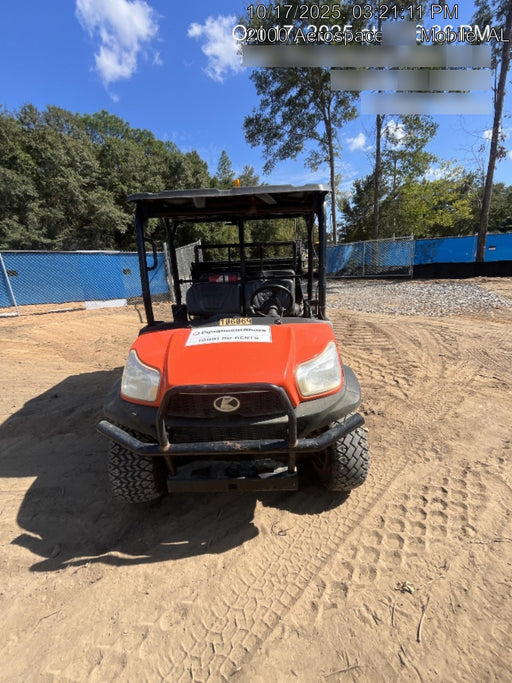 Kubota RTV-X1140W-H Canopy, 4-Seater, Diesel, Windshield Acrylic Clear, Strobe Light, Backup Alarm