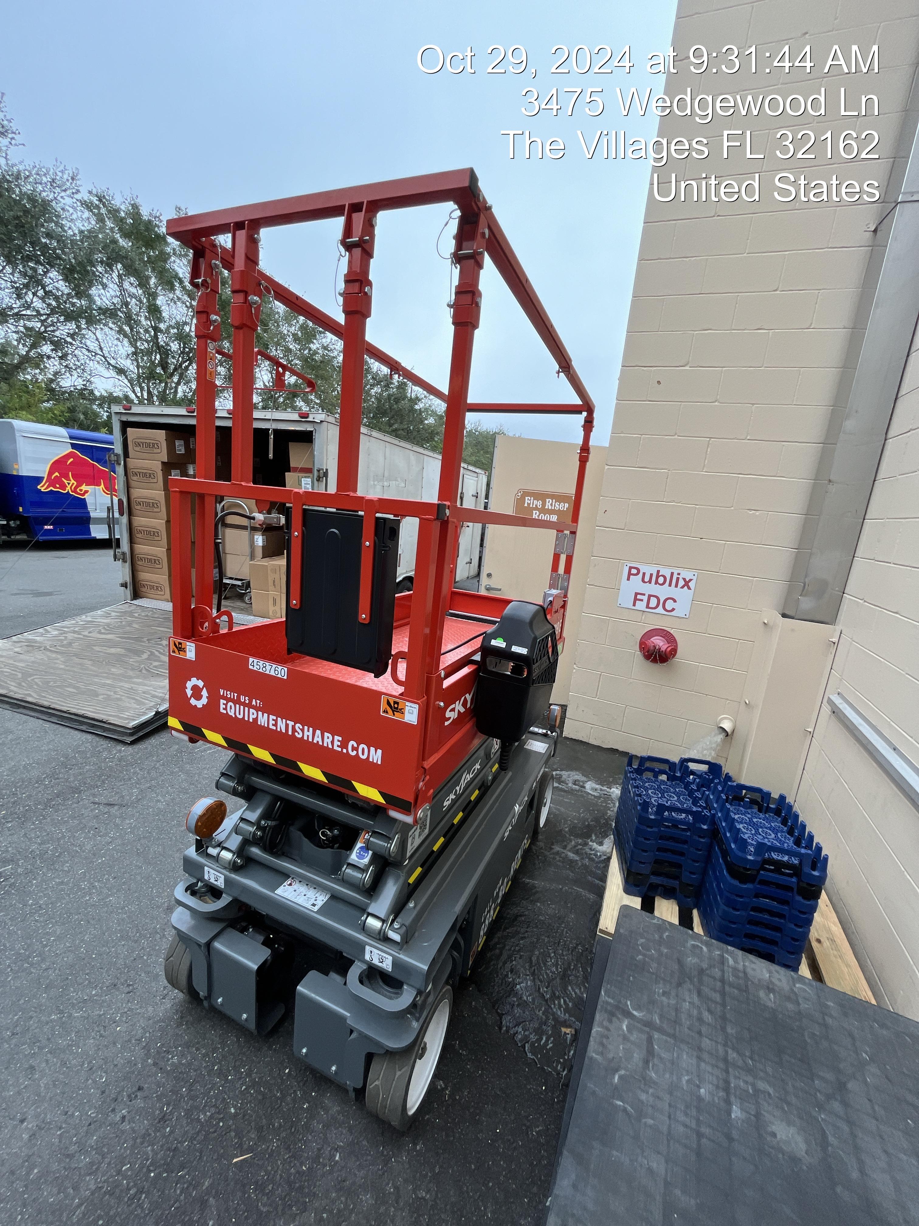 2024 Skyjack SJ3219 Electric Drive, Sld NM Tires, DBcns, RFRails, Power to Platform, T3 + Access Control