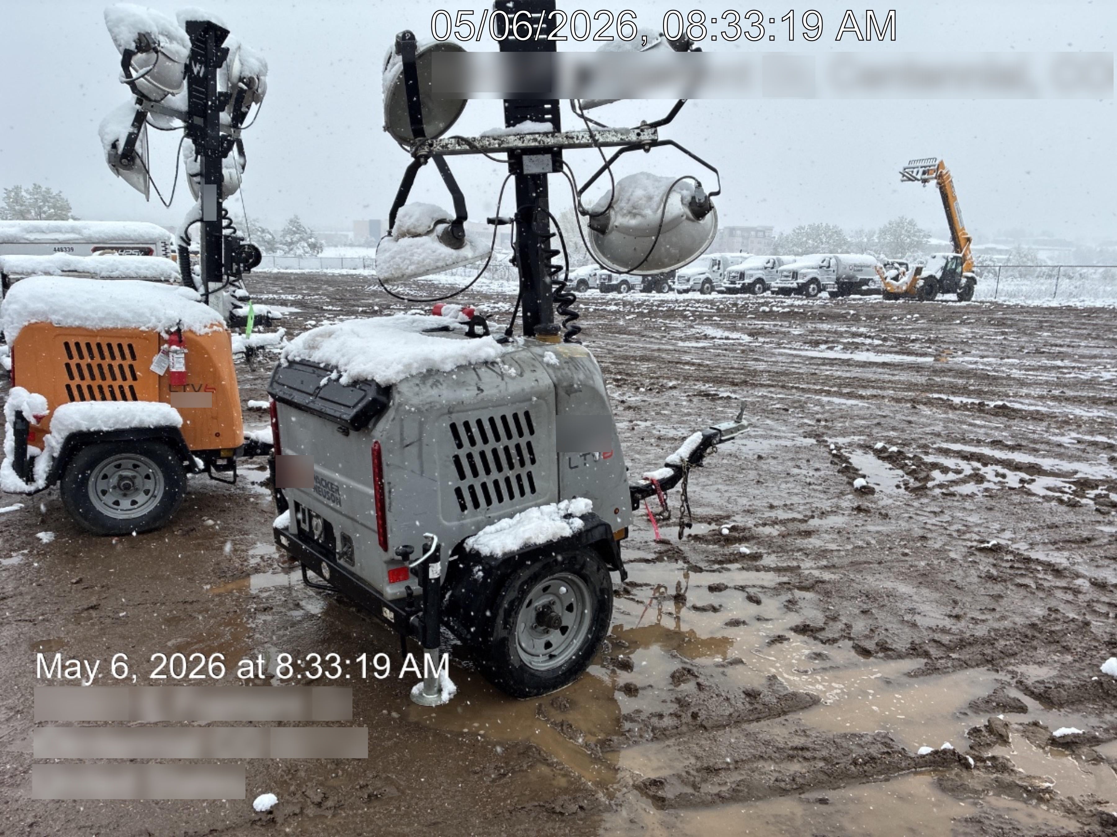 2019 Wacker Neuson LTV6L-MH Mobile Light Tower w/Fuel Level Sensor Installed