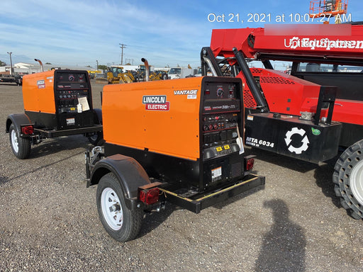 2021 Lincoln Electric Vantage 322 Vantage 322 Ready Pak 3 w/ Decals, ORANGE (includes trailer, cable rack, fender light kit) NO Telematics