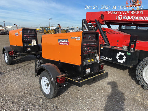 2021 Lincoln Electric Vantage 322 Vantage 322 Ready Pak 3 w/ Decals, ORANGE (includes trailer, cable rack, fender light kit) NO Telematics