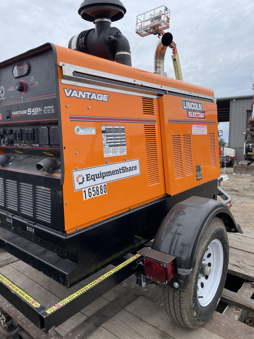 2021 Lincoln Electric Vantage 549X Ready Pak 3, ORANGE (includes trailer, cable rack, fender light kit)