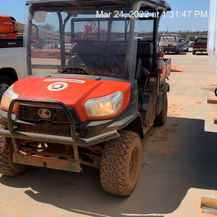 2021 Kubota RTV-X1140W-H Plastic Canopy, Windshield Acrylic Clear, LED Strobe Light, Wire Harness Kit, Back up Alarm