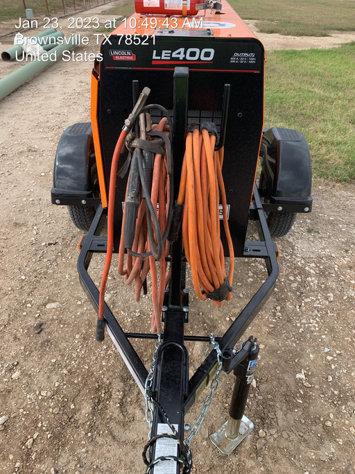 2022 Lincoln Electric LE400 Kubota V1505, Trlr, Cable Rack, Light Kit, ES Decals, T3