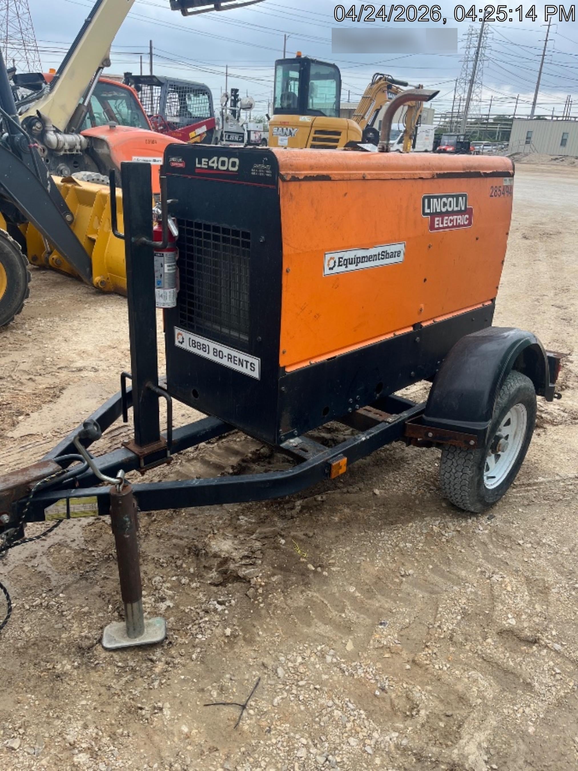 2022 Lincoln Electric LE400 Kubota V1505, Trlr, Cable Rack, Light Kit, ES Decals, T3