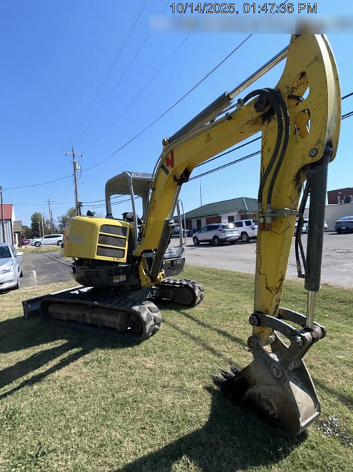 Wacker Neuson EZ53 Open ROPS, Rubber Tracks, Long Dipperstick, T4, Bucket