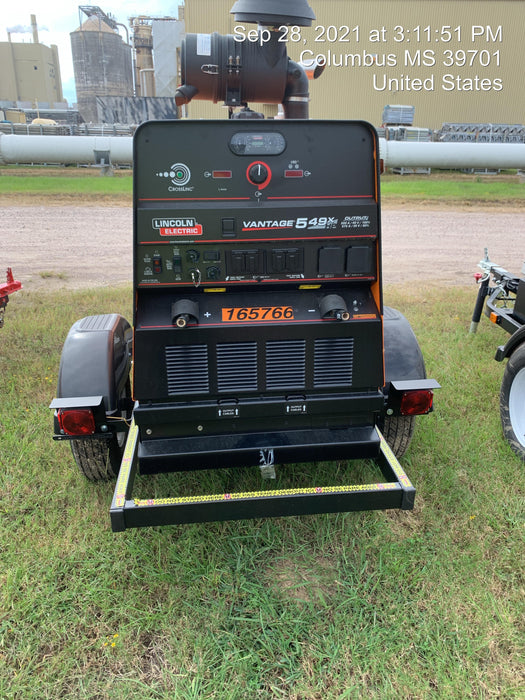 2021 Lincoln Electric Vantage 549X Ready Pak 3, ORANGE (includes trailer, cable rack, fender light kit)