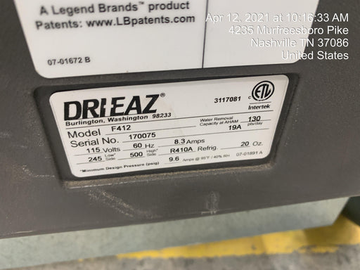 2020 DRI-EAZ LGR 7000XLi