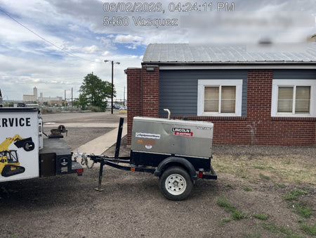 2019 Lincoln Electric Vantage 322 Ready-Pak 3, Two Wheel Trailer, Fender and Light Kit, Cable Rack