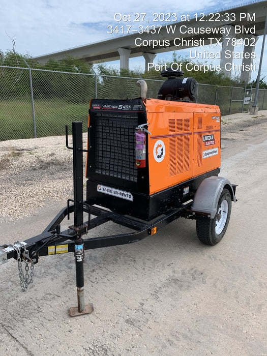 2022 Lincoln Electric Vantage 549X Crosslink Technology, Trailer Mounted, ES Decals, T3