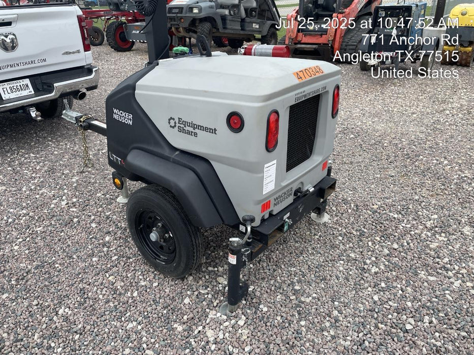 2024 Wacker Neuson LTT4 Diesel, Kohler KDW702, Deep Sea Controller, Auto Start, LED 320W, Bypass Outlet, T3