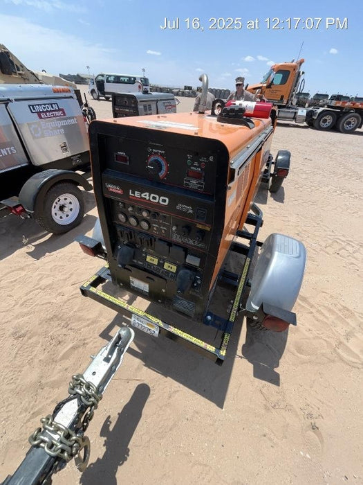 2022 Lincoln Electric LE400 Kubota V1505, Trlr, Cable Rack, Light Kit, ES Decals, T3