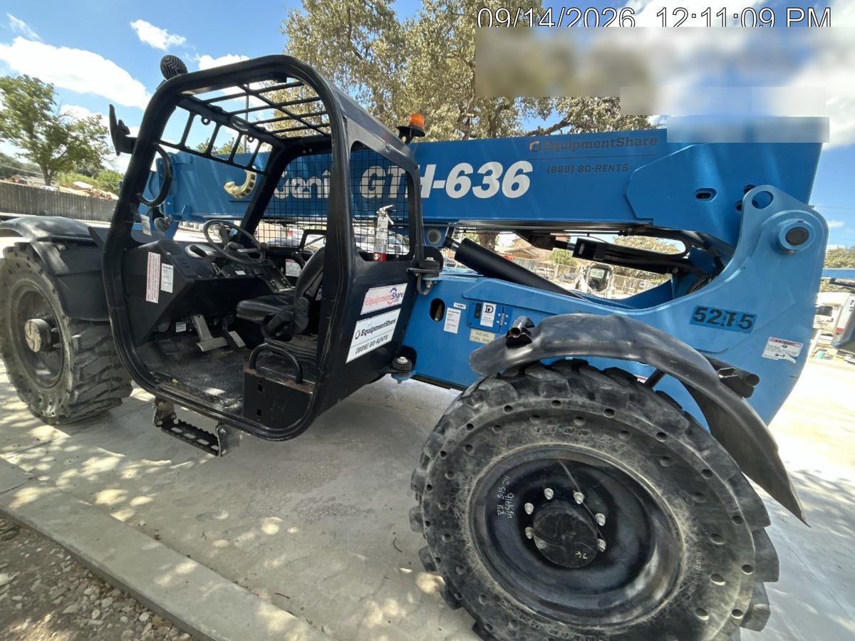 2017 Genie GTH-636 Genie GTH636, Solid RT Tires, T4F, worklights (LED, rear), Open ROPS