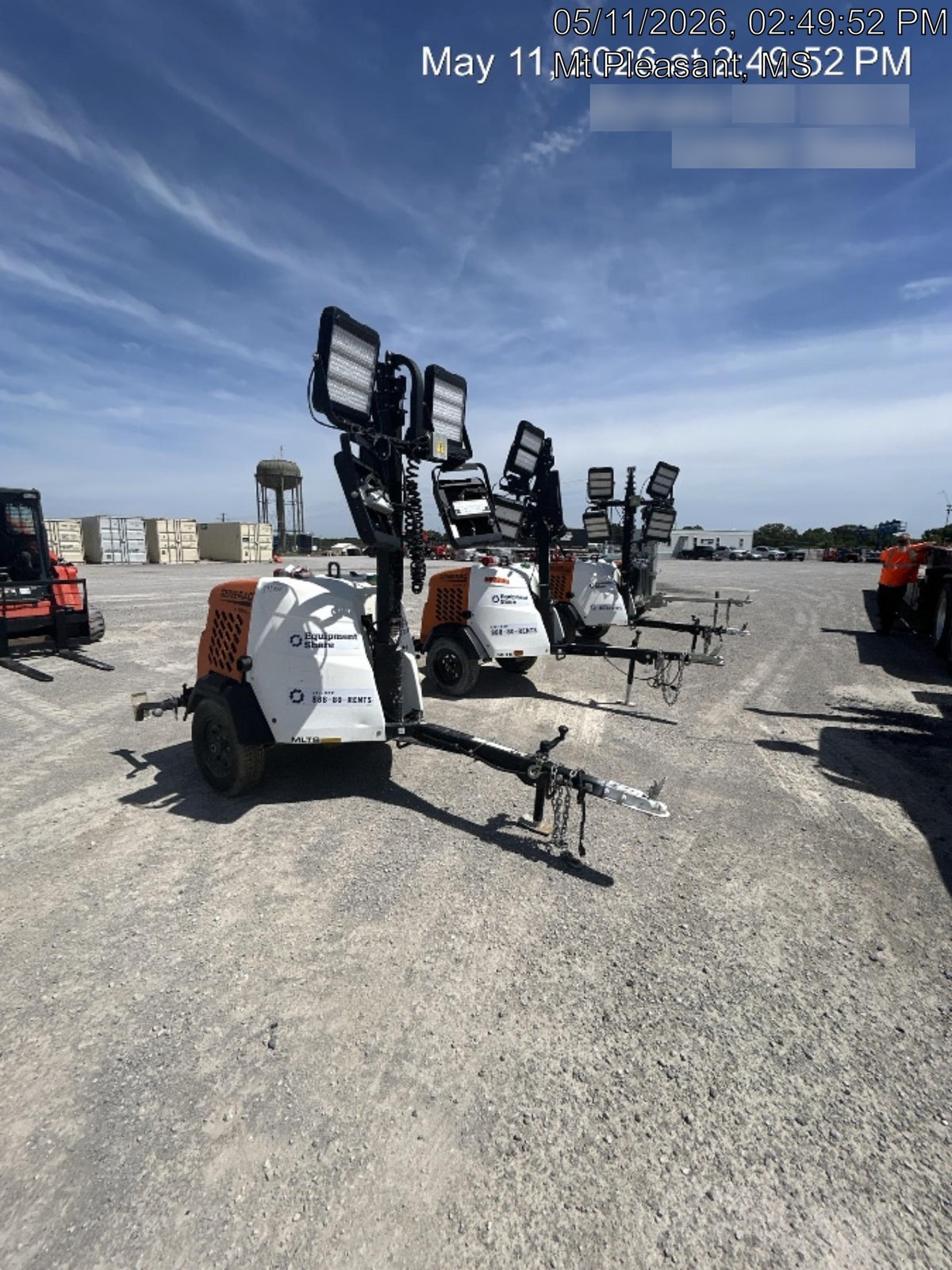 2024 Generac MLT2 Diesel, Flex Switch 120V Input, Powerzone Controller, 
(4) 320W LED Lights, 4kW Generator, 39.9 Gal Fuel Tank, 2" Ball, T3
