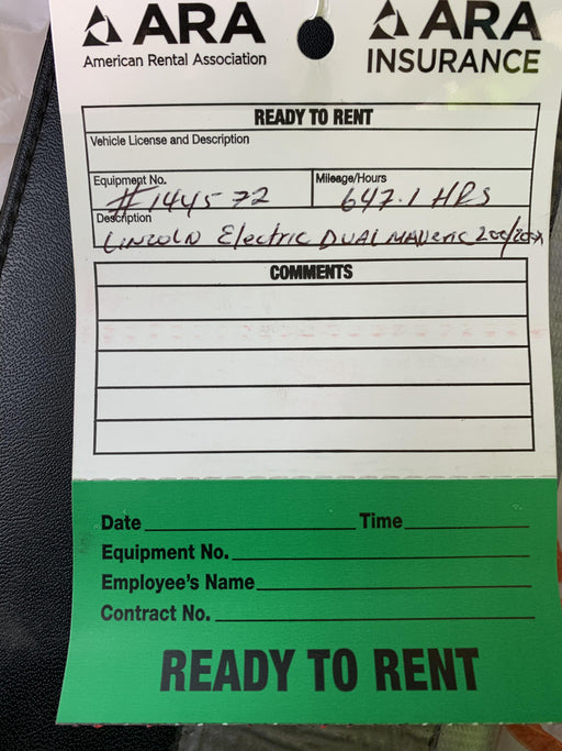 2021 Lincoln Electric Dual Maverick 200/200X Ready Pak 3 (includes trailer, cable rack, fender light kit)