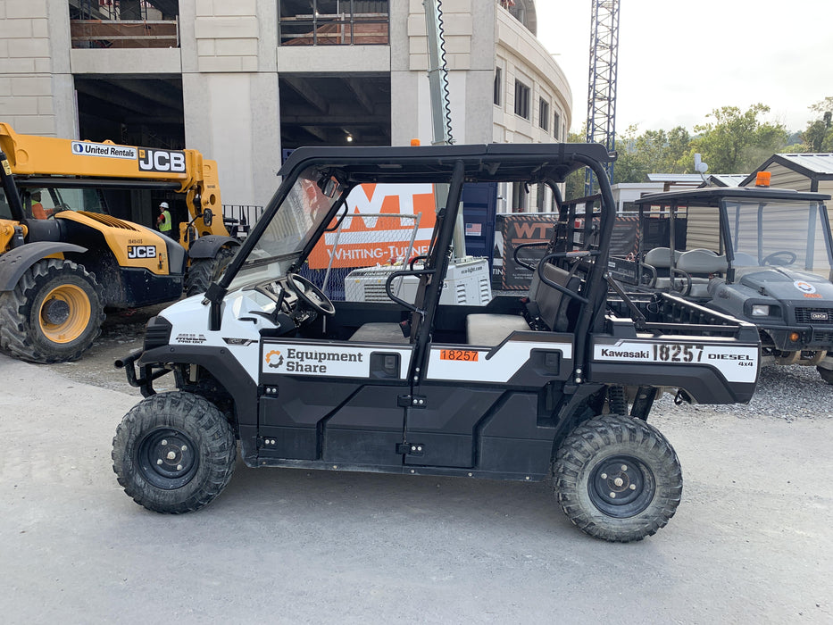 2019 Kawasaki MULE PRO-DX Kawasaki Mule 4x4 Diesel UTV w/Hard Top, Windshield, Beacon, Backup Alarm, ES Keypad/Hardware Installed