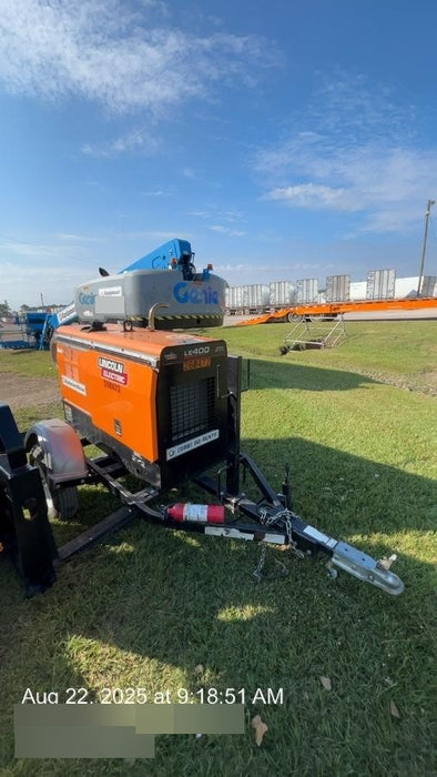 2022 Lincoln Electric LE400 Kubota V1505, Trlr, Cable Rack, Light Kit, ES Decals, T3