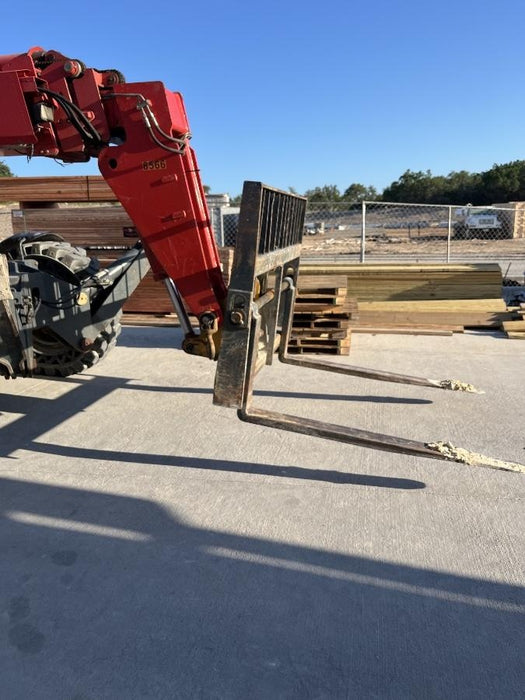 2018 Manitou MTA10055 Manitou MTA 10055 w/Cab/Heat/AC, Work Lights/Strobe, Aux Hyd, Solid Tires, Lift Hook, 66" Carriage, 60" Forks