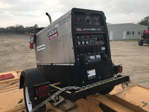 2019 Lincoln Electric Vantage 322 Welder Ready-Pak 3, Two wheel trailer, Fender and Light kit, Cable Rack