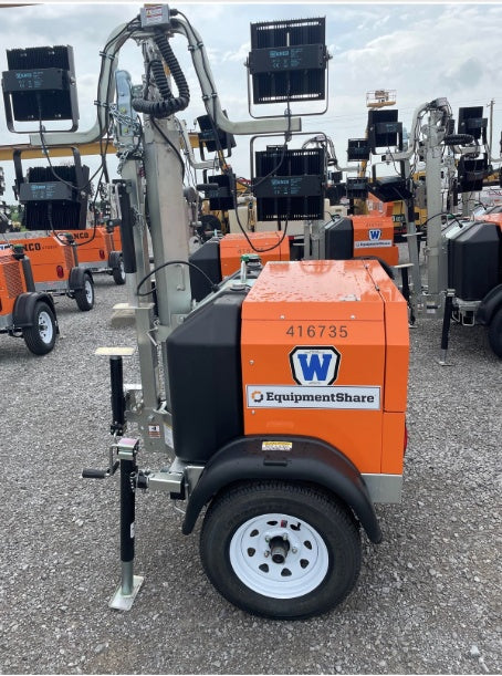 2024 Wanco WLTT-4MM4K Diesel, Deep Sea Controller, Shore Power Plug, Auto Start, (4) 350W LED Floodlights, 4kW Generator, 60 Gal Fuel Tank, 2" Ball, T3