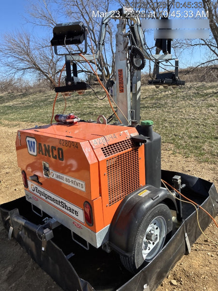 2024 Wanco WLTT-4MM4K Diesel, Deep Sea Controller, Shore Power Plug, Auto Start, (4) 350W LED Floodlights, 4kW Generator, 60 Gal Fuel Tank, 2" Ball, T3