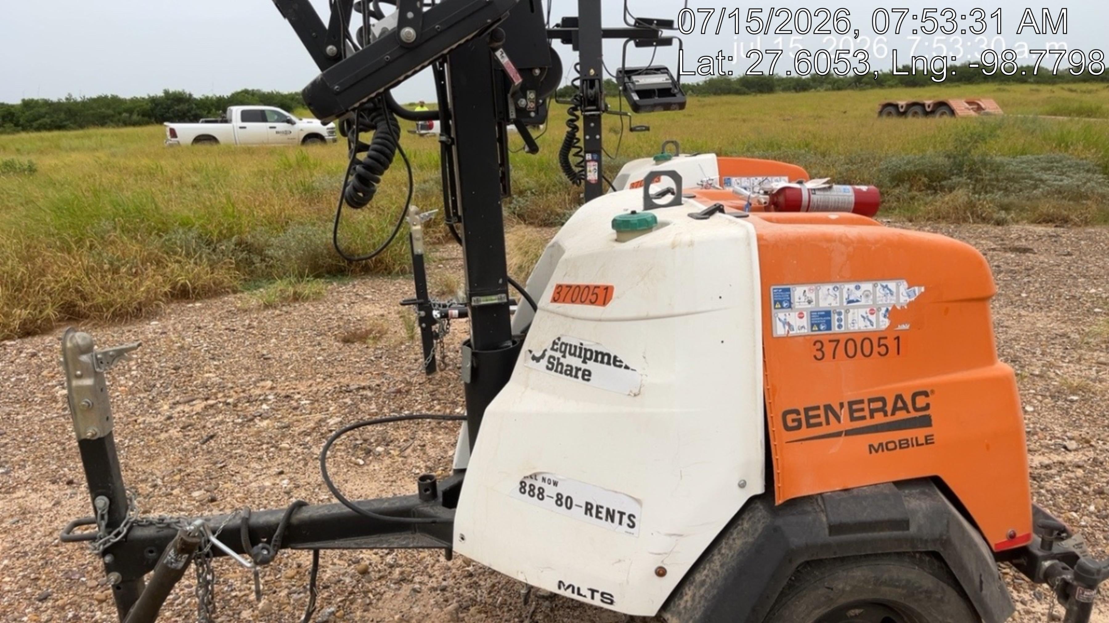 2023 Generac MLT2 Diesel, Flex Switch 120V Input, Powerzone Controller, 
(4) 320W LED Lights, 4kW Generator, 39.9 Gal Fuel Tank, 2" Ball, T3