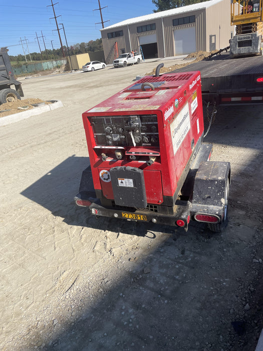2022 Shindaiwa DGW400MDL Kubota D902 Engine, 23 HP, Dual Op Welder, Wire, Arc, Droop Stick, Tig, and CC Stick Functionality, Simulphase, 3 Phase and 1 Phase Gen Output, Single Axle NB Trlr, Slr Trckl Chrg 12V 12W, Fire Ext