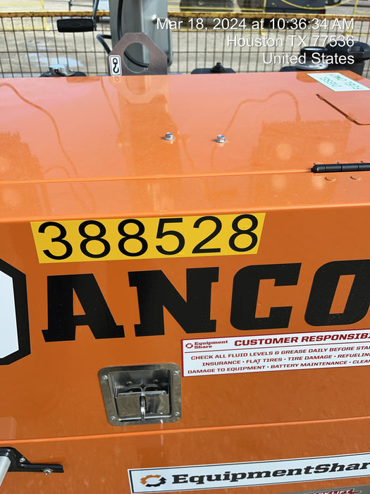 2024 Wanco WLTT-4MM4K Diesel, Deep Sea Controller, Shore Power Plug, Auto Start, (4) 350W LED Floodlights, 4kW Generator, 60 Gal Fuel Tank, 2" Ball, T3