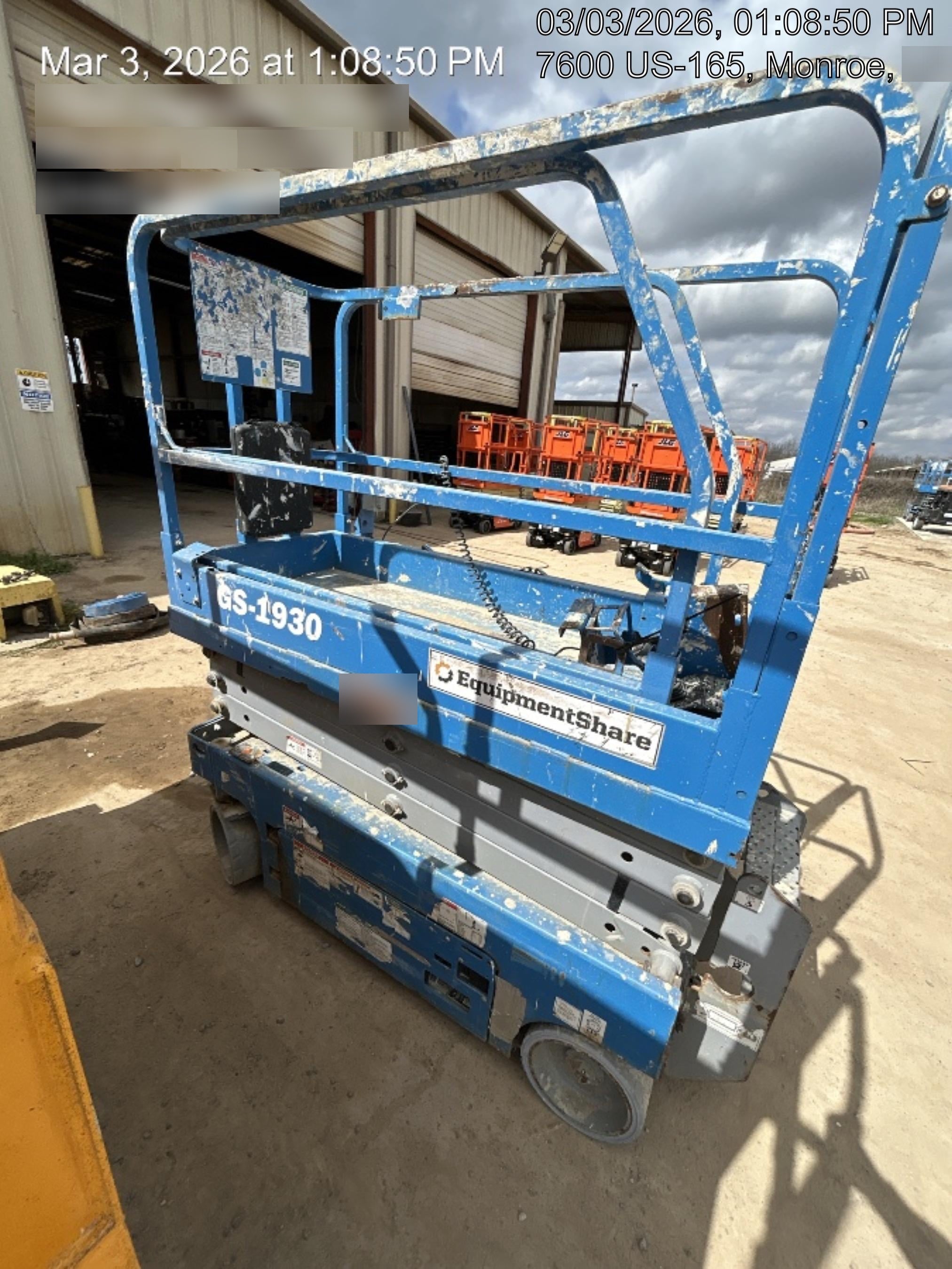 2019 Genie GS-1930 Fixed Rails with Chain Entry