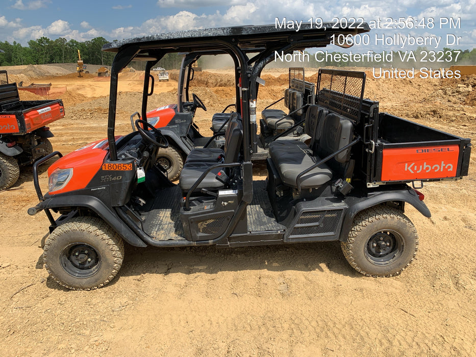 2021 Kubota RTV-X1140W-H Plastic Canopy, Windshield Acrylic Clear, LED Strobe Light, Wire Harness Kit, Back up Alarm