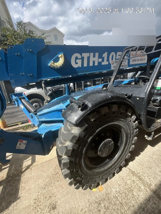 2019 Genie GTH-1056 Canopy, Solid RT Tires, LED Work Lights, Beacon 60" QA Carriage, 60" Forks