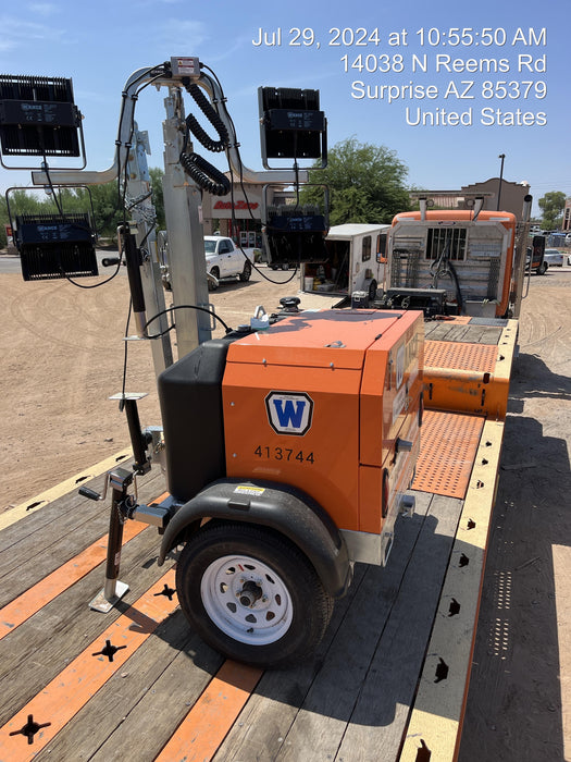 2024 Wanco WLTT-4MM4K Diesel, Deep Sea Controller, Shore Power Plug, Auto Start, (4) 350W LED Floodlights, 4kW Generator, 60 Gal Fuel Tank, 2" Ball, T3