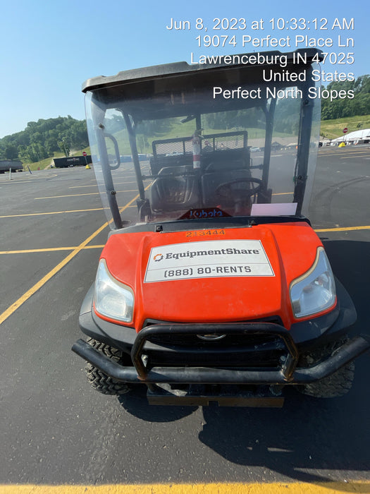 2022 Kubota RTV-X1140W-H Plastic Canopy, Windshield Acrylic Clear, LED Strobe Light, Wire Harness Kit, Back up Alarm