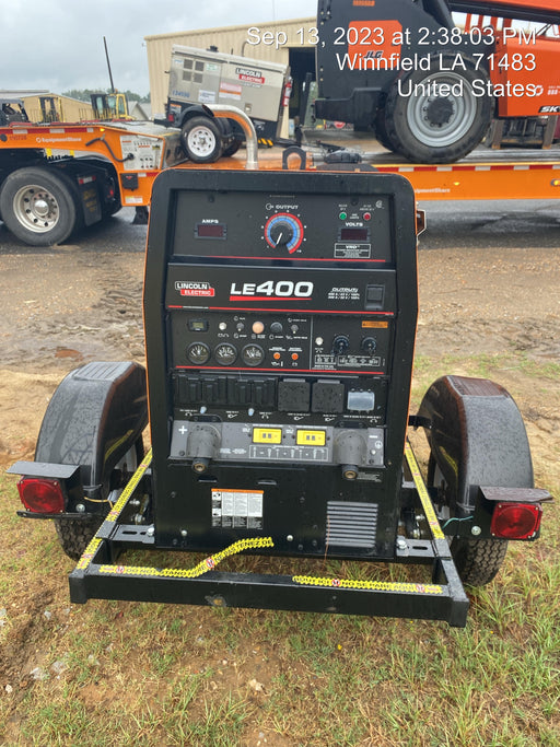 2022 Lincoln Electric LE400 Kubota V1505, Trlr, Cable Rack, Light Kit, ES Decals, T3