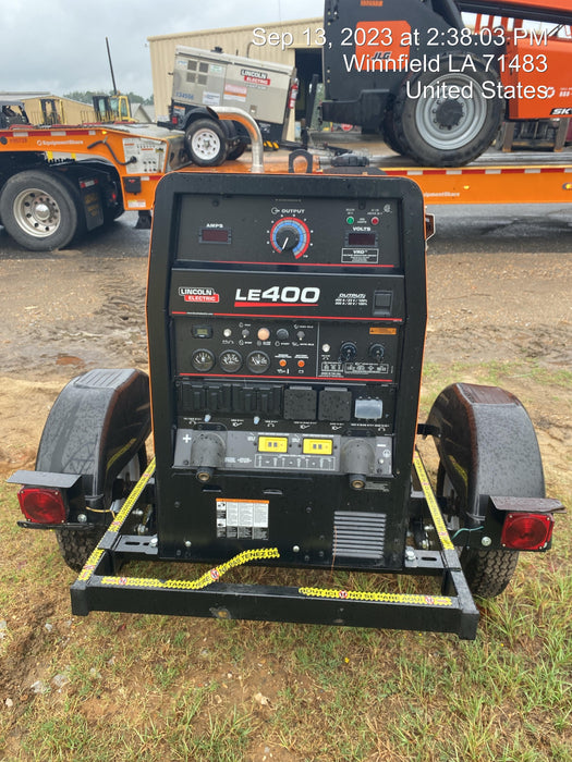 2022 Lincoln Electric LE400 Kubota V1505, Trlr, Cable Rack, Light Kit, ES Decals, T3