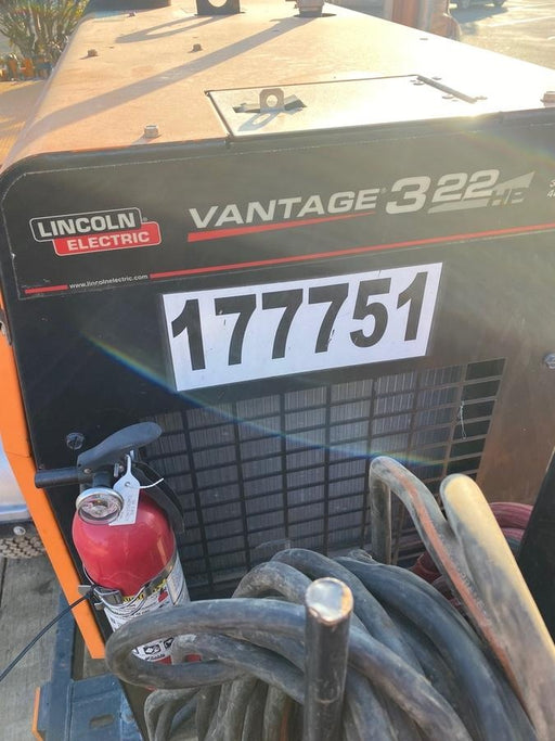 2021 Lincoln Electric Vantage 322 Vantage 322 Ready Pak 3 w/ Decals, ORANGE (includes trailer, cable rack, fender light kit) NO Telematics