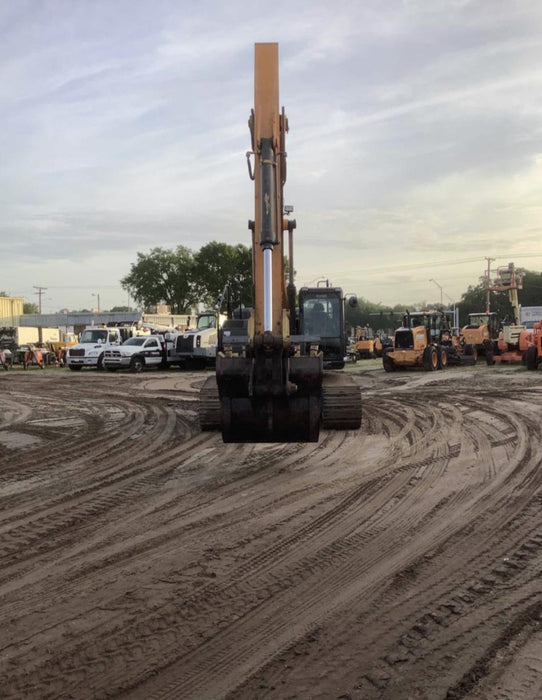 2017 Case CX350D CAB A/C, 13'-3" ARM, STEEL TRACKS