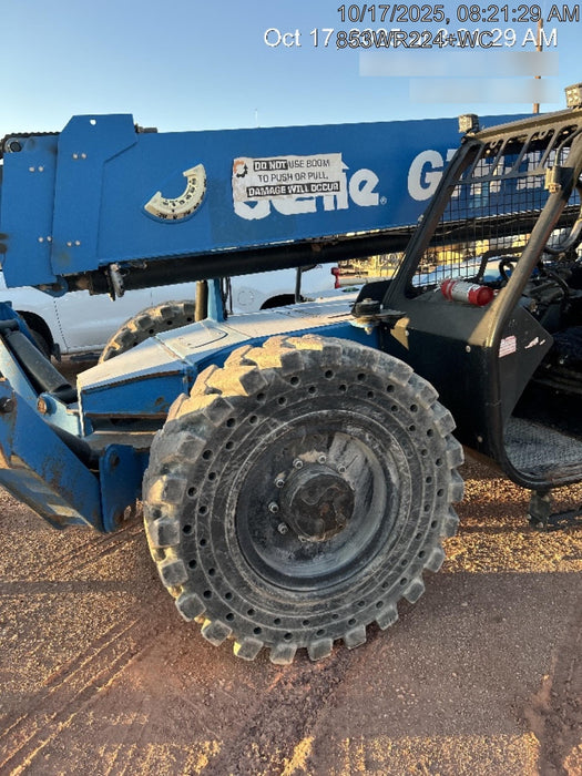 2018 Genie GTH-1056 GTH-1056 w/Open ROPS, Solid Tires, Work Lights, 60" carriage/forks, cab mesh, beacon