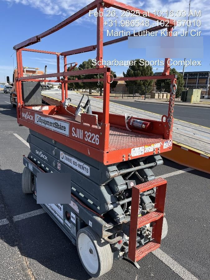 2019 Skyjack SJIII-3226 Standard Options, Trojan Batteries