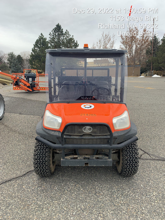 2022 Kubota RTV-X1140W-H Plastic Canopy, Windshield Acrylic Clear, LED Strobe Light, Wire Harness Kit, Back up Alarm