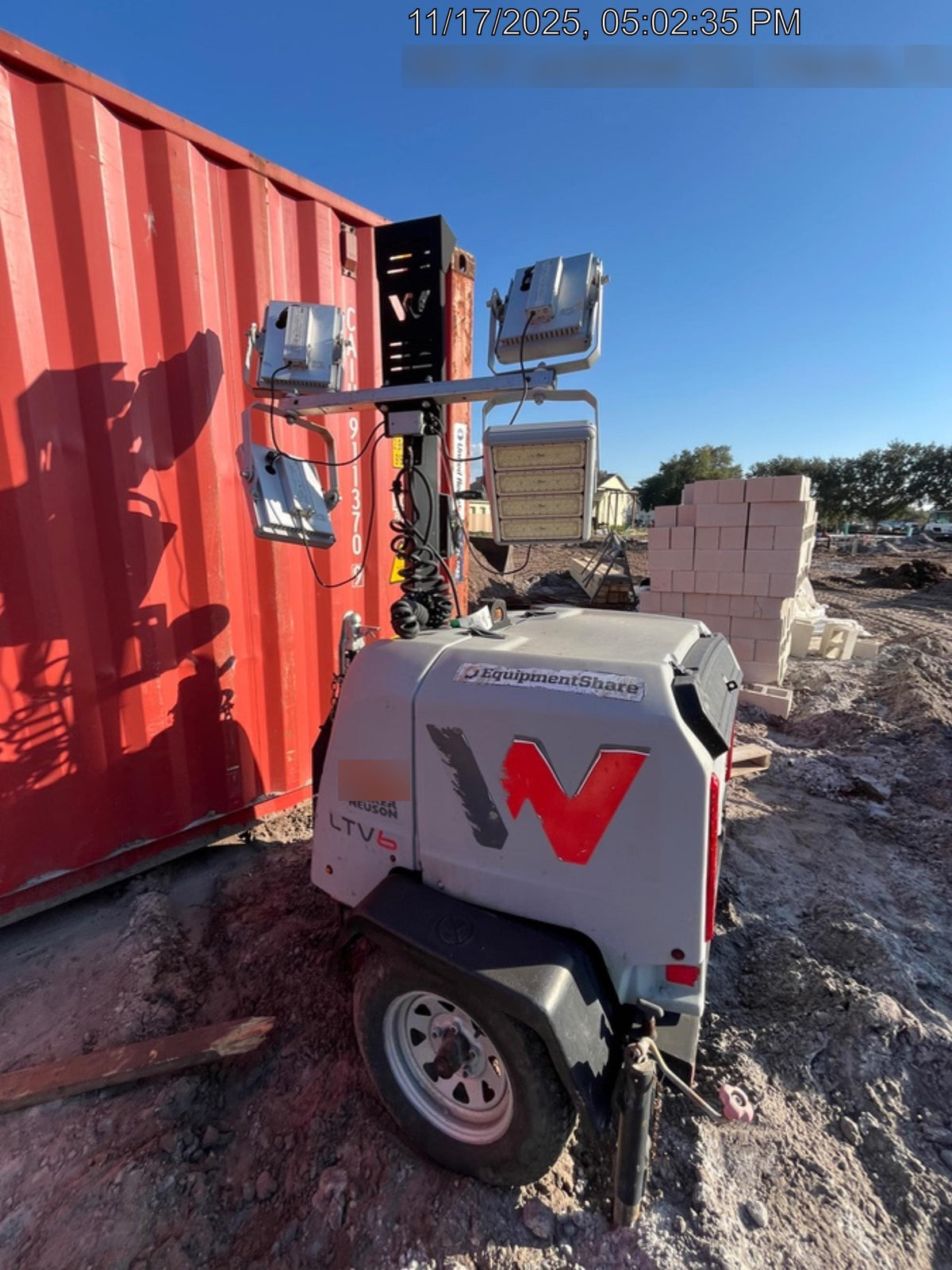 2019 Wacker Neuson LTV6K-LED Standard LED Towable Light Tower w/None