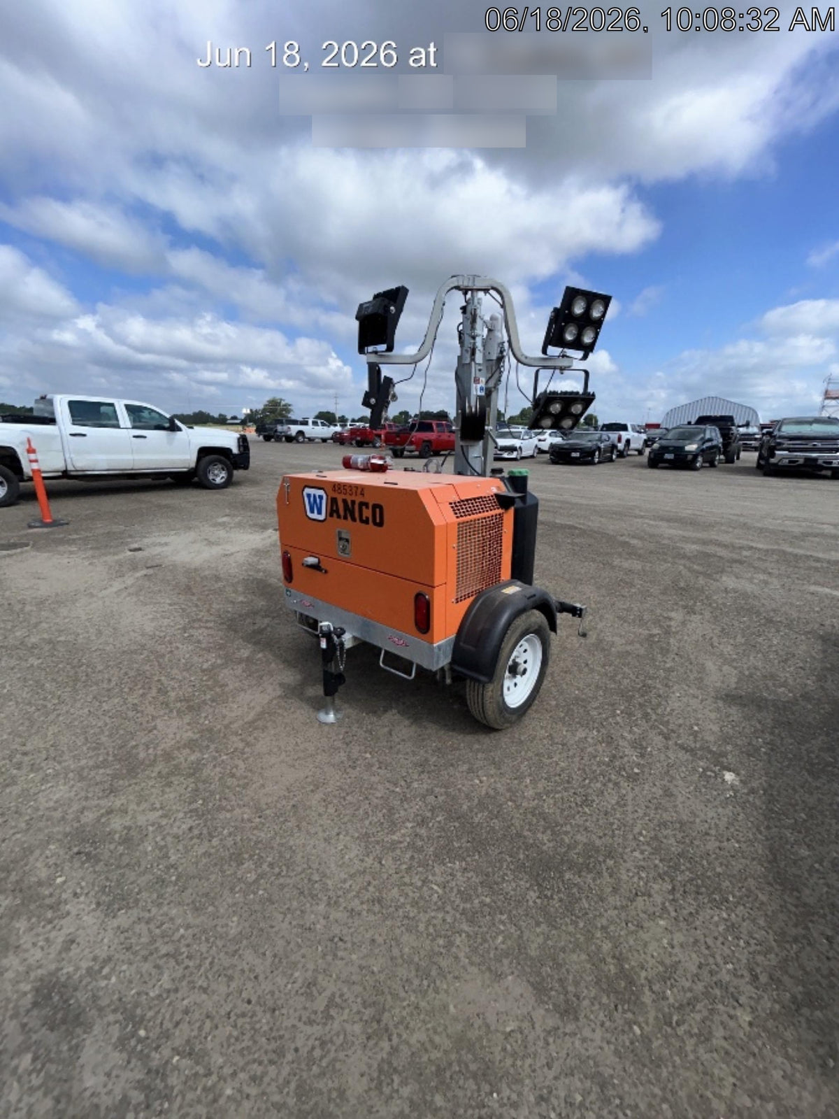 2025 Wanco WLTT-4MM4K Diesel, Mitsubishi L2E, 9.0HP @1800 rpm, Deep Sea Controller, Shore Power Plug, Auto Start, (4) 350W LED Floodlights, 4kW Generator, 60 Gal Fuel Tank, 2" Ball, T3
