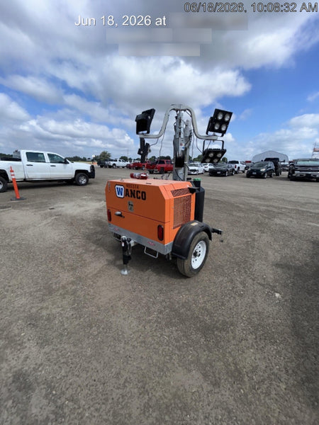 2025 Wanco WLTT-4MM4K Diesel, Mitsubishi L2E, 9.0HP @1800 rpm, Deep Sea Controller, Shore Power Plug, Auto Start, (4) 350W LED Floodlights, 4kW Generator, 60 Gal Fuel Tank, 2" Ball, T3