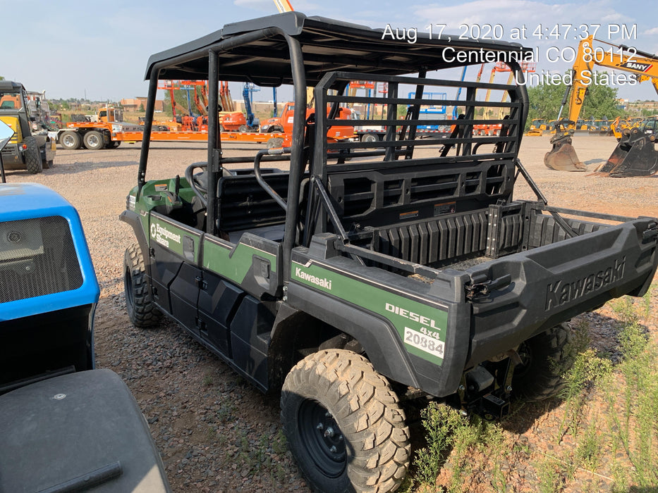 2019 Kawasaki MULE PRO-DX Kawasaki Mule 4x4 Diesel UTV w/Hard Top, Windshield, Beacon, Backup Alarm, ES Keypad/Hardware Installed