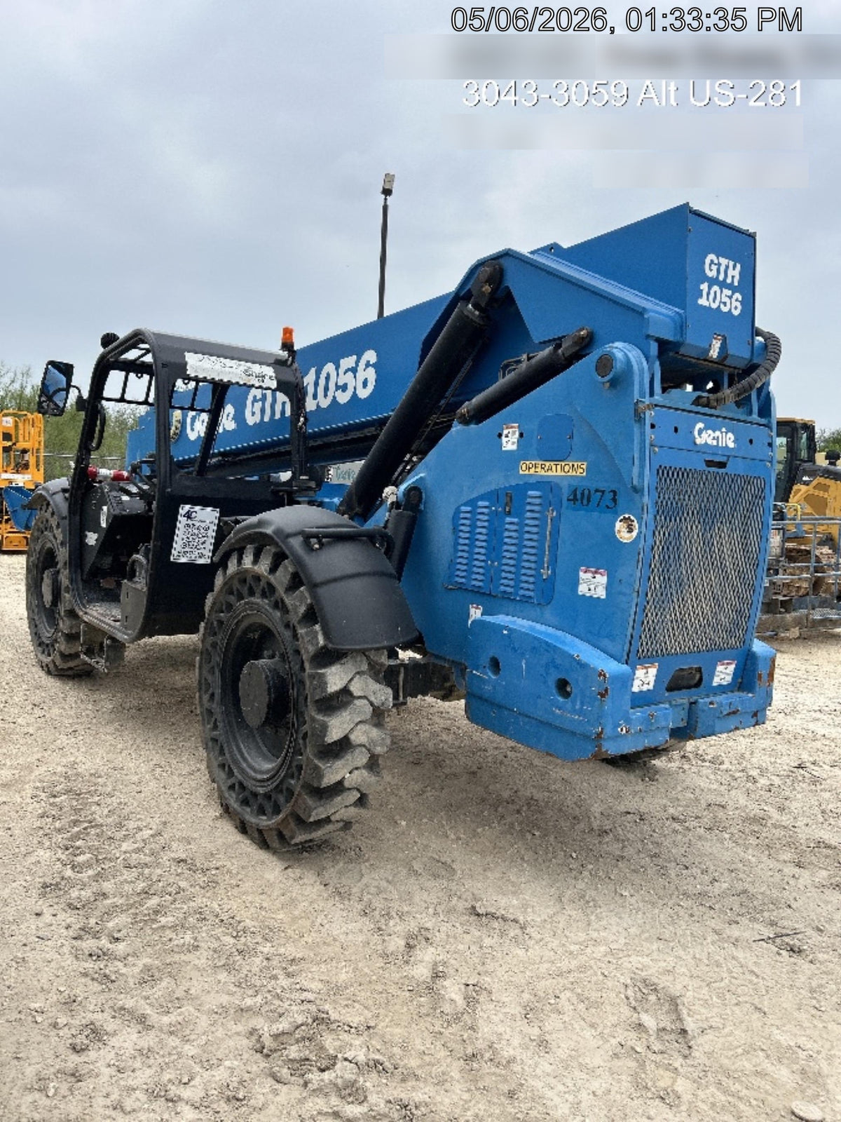 2016 Genie GTH-1056 Genie GTH1056, Solid Tires, 60" carriage, Open ROPS