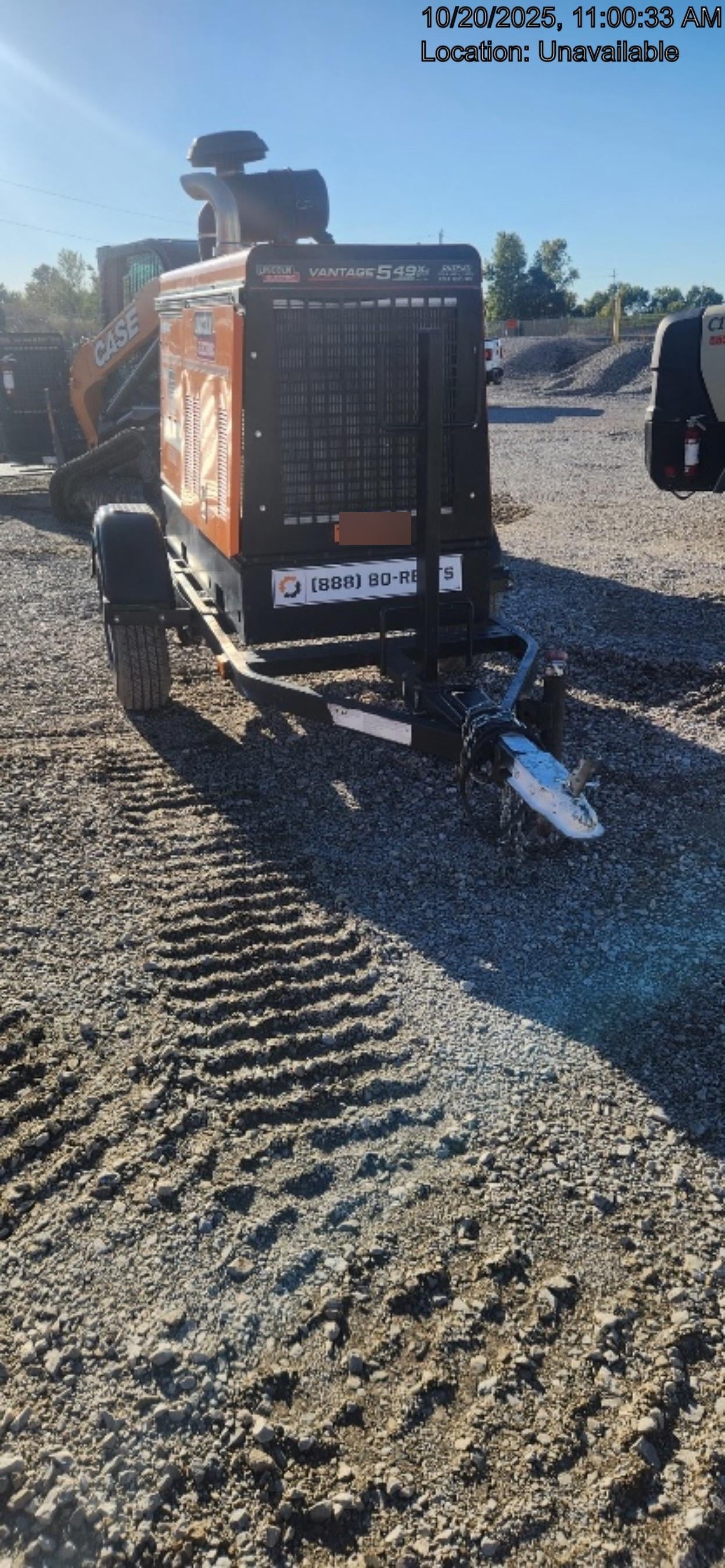 2021 Lincoln Electric Vantage 549X Ready Pak 3, ORANGE (includes trailer, cable rack, fender light kit)