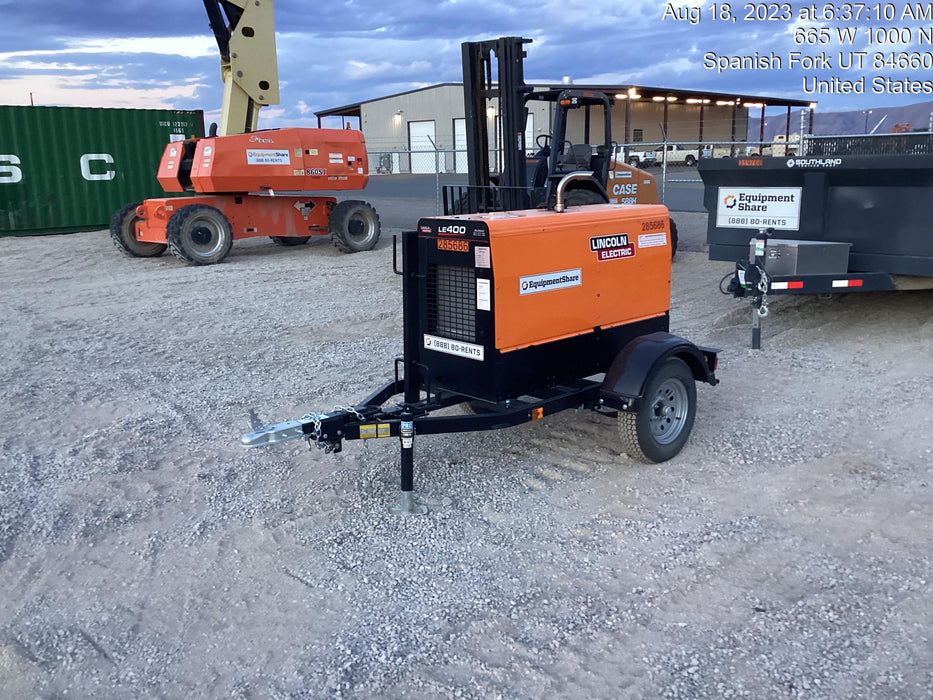 2022 Lincoln Electric LE400 Kubota V1505, Trlr, Cable Rack, Light Kit, ES Decals, T3